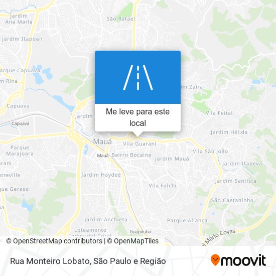 Rua Monteiro Lobato mapa