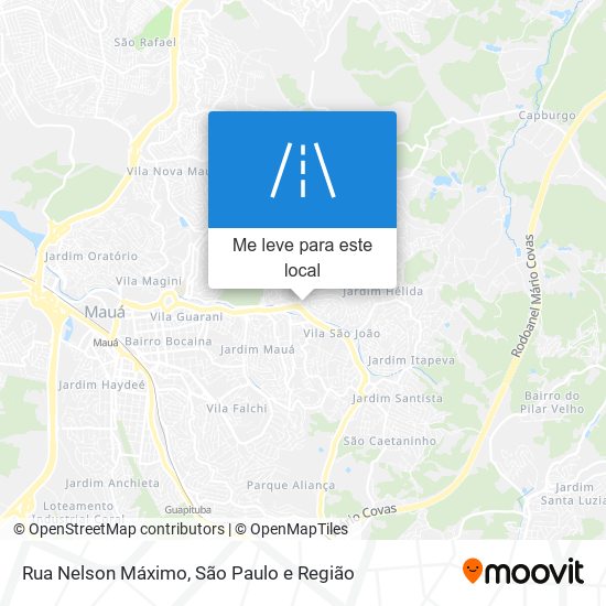 Rua Nelson Máximo mapa