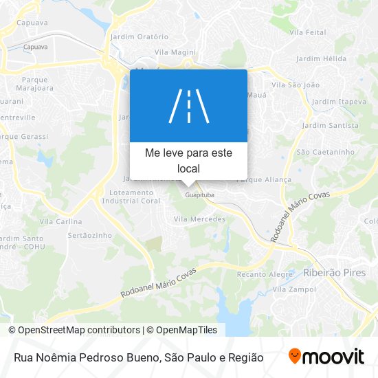 Rua Noêmia Pedroso Bueno mapa