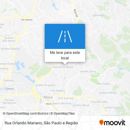 Rua Orlando Mariano mapa