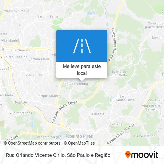 Rua Orlando Vicente Cirilo mapa