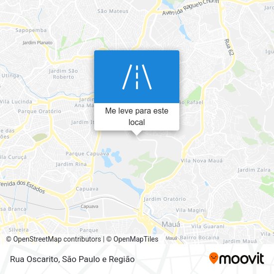 Rua Oscarito mapa