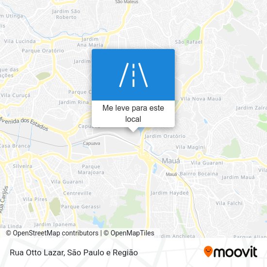 Rua Otto Lazar mapa