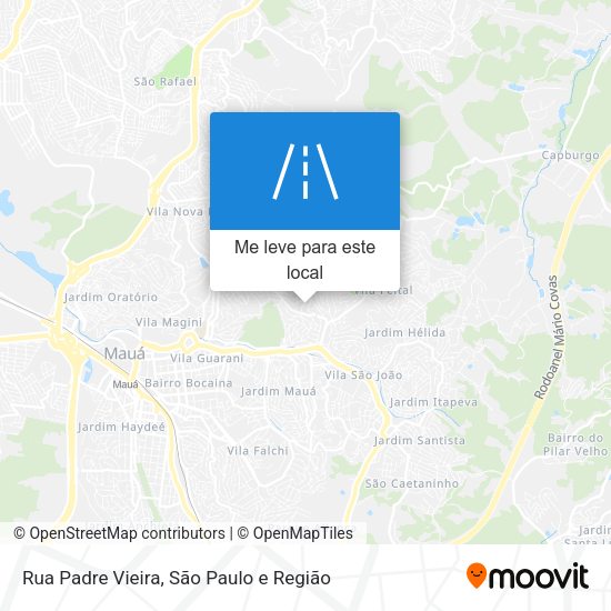 Rua Padre Vieira mapa