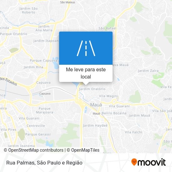 Rua Palmas mapa
