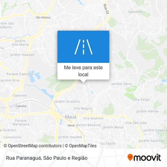 Rua Paranaguá mapa