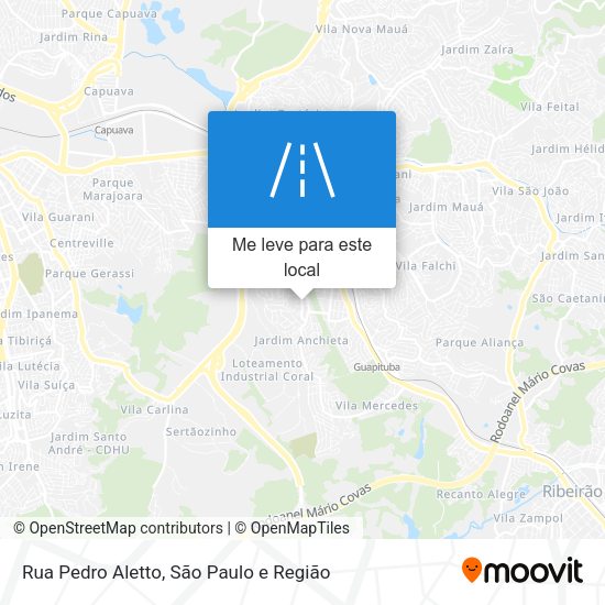 Rua Pedro Aletto mapa