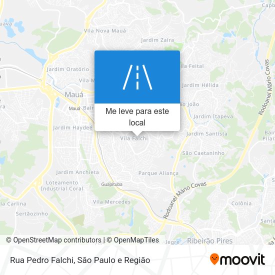 Rua Pedro Falchi mapa