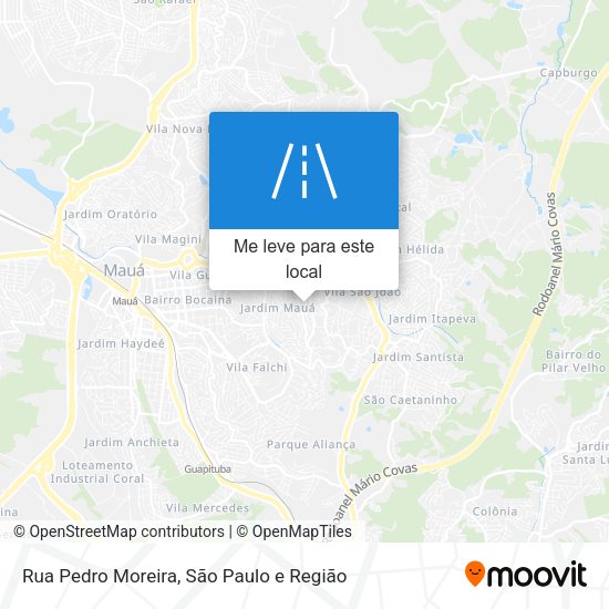 Rua Pedro Moreira mapa