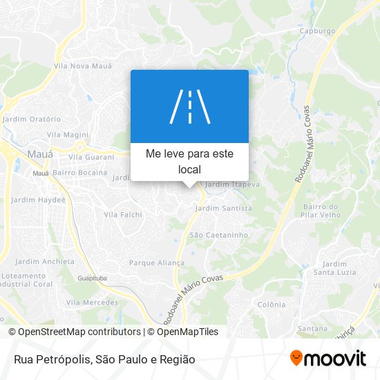 Rua Petrópolis mapa