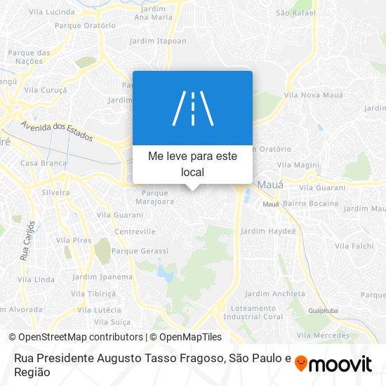 Rua Presidente Augusto Tasso Fragoso mapa