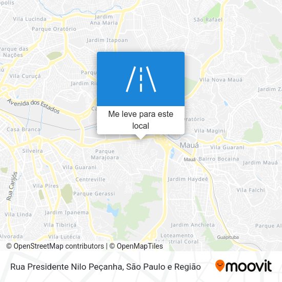 Rua Presidente Nilo Peçanha mapa