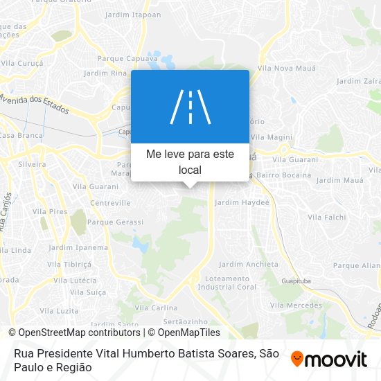 Rua Presidente Vital Humberto Batista Soares mapa