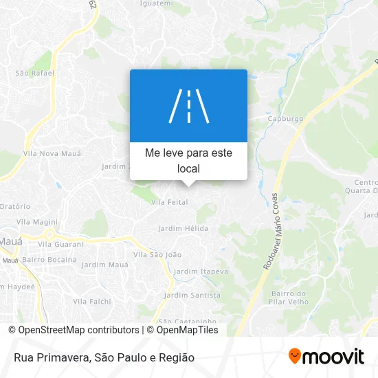 Rua Primavera mapa