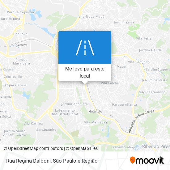 Rua Regina Dalboni mapa