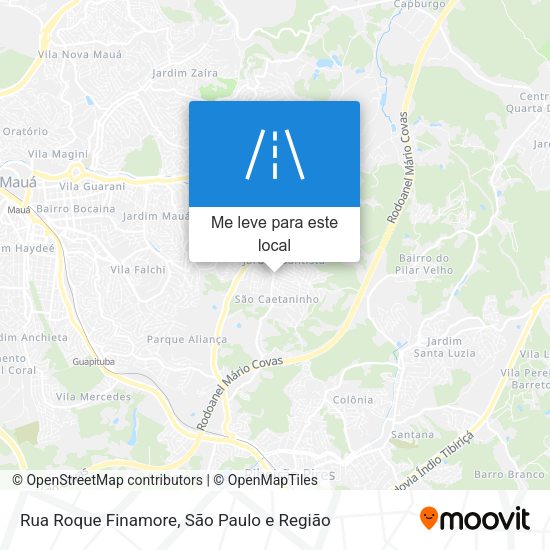 Rua Roque Finamore mapa