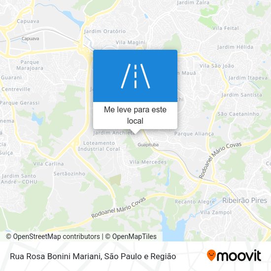 Rua Rosa Bonini Mariani mapa