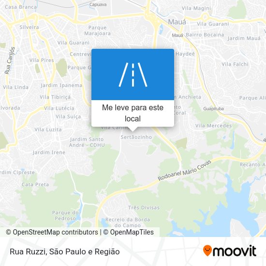 Rua Ruzzi mapa