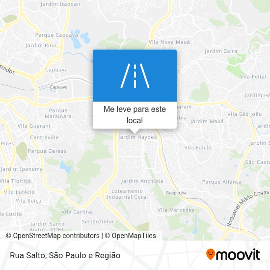 Rua Salto mapa