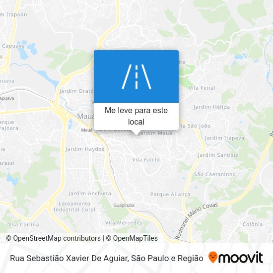 Rua Sebastião Xavier De Aguiar mapa