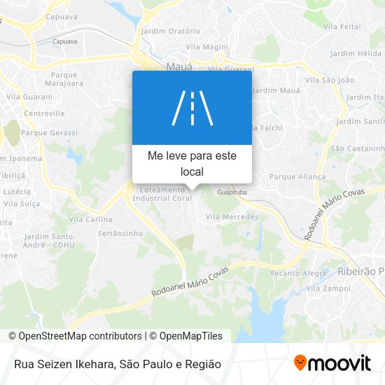 Rua Seizen Ikehara mapa