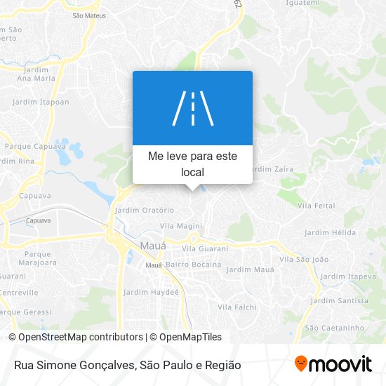 Rua Simone Gonçalves mapa