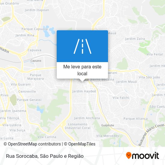 Rua Sorocaba mapa