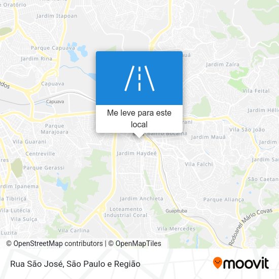 Rua São José mapa