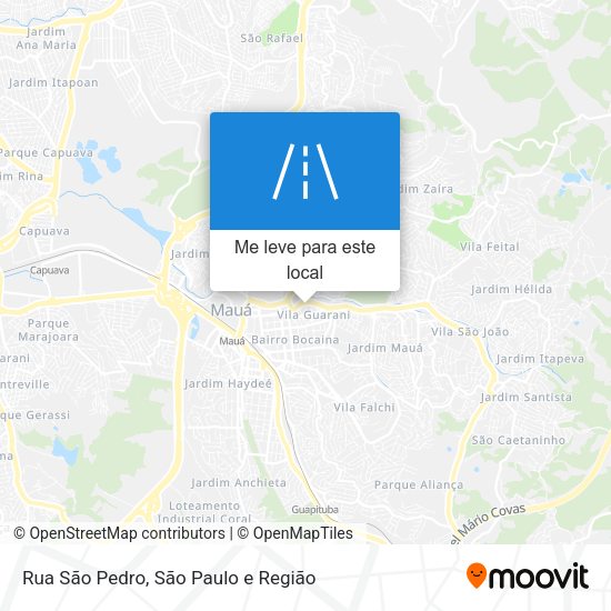 Rua São Pedro mapa