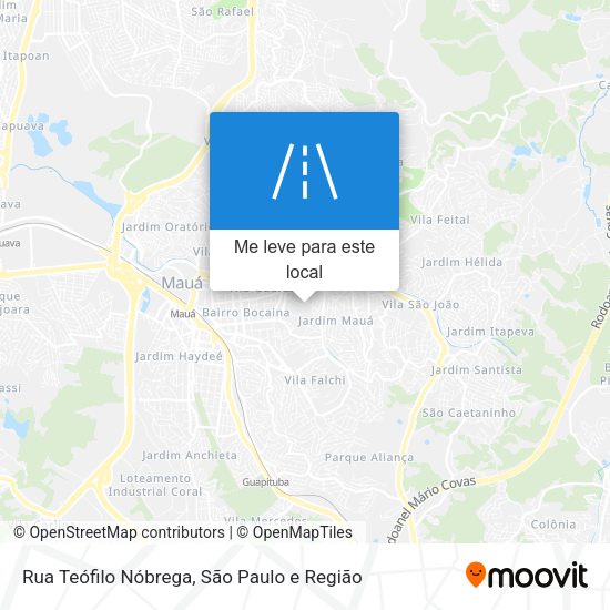 Rua Teófilo Nóbrega mapa