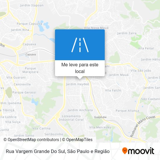 Rua Vargem Grande Do Sul mapa