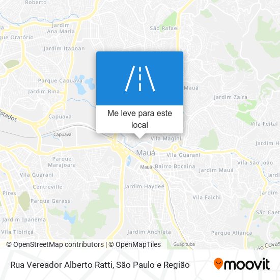 Rua Vereador Alberto Ratti mapa