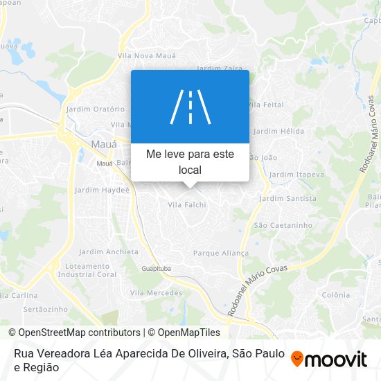 Rua Vereadora Léa Aparecida De Oliveira mapa