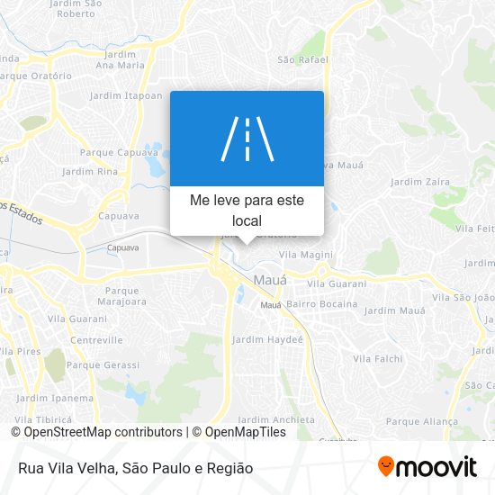 Rua Vila Velha mapa