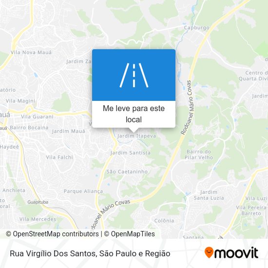 Rua Virgílio Dos Santos mapa