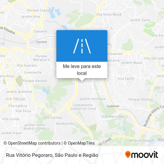 Rua Vitório Pegoraro mapa