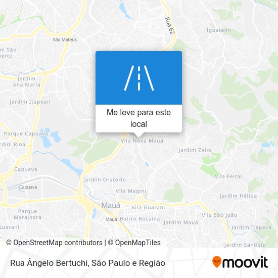 Rua Ângelo Bertuchi mapa