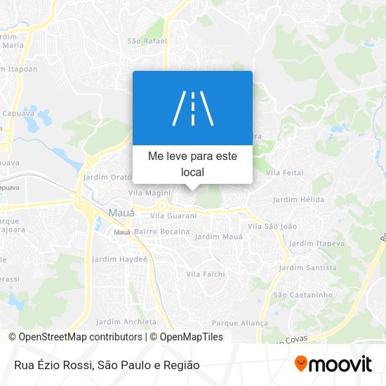 Rua Ézio Rossi mapa