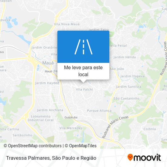 Travessa Palmares mapa