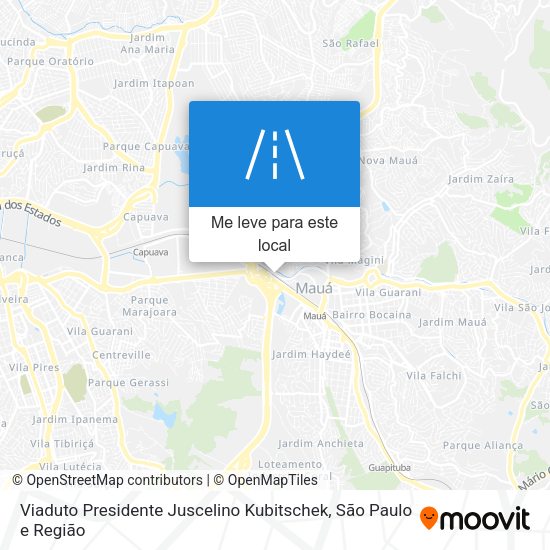 Viaduto Presidente Juscelino Kubitschek mapa