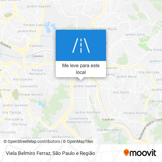 Viela Belmiro Ferraz mapa