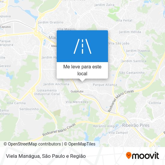 Viela Manágua mapa
