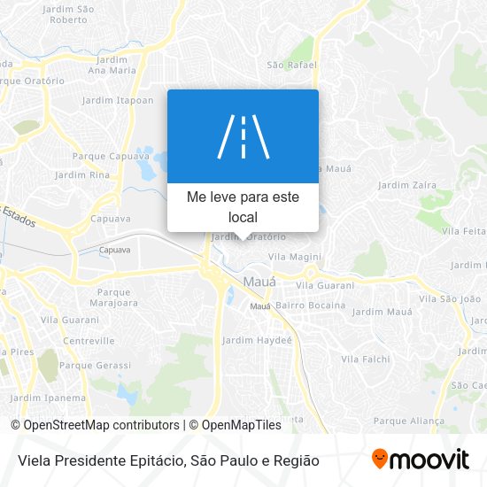 Viela Presidente Epitácio mapa