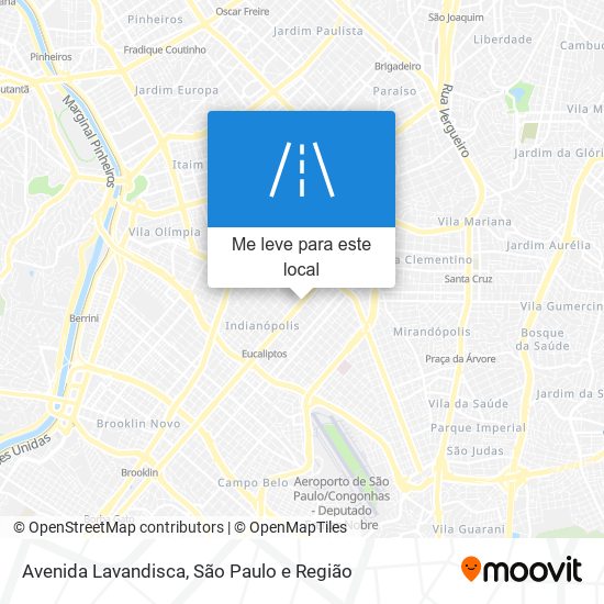 Avenida Lavandisca mapa