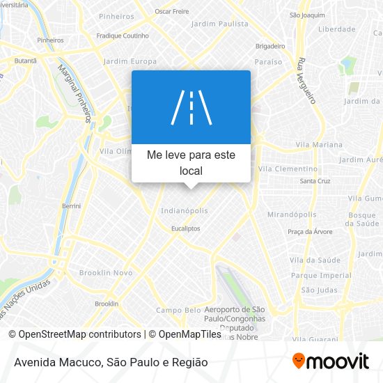 Avenida Macuco mapa