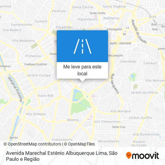 Avenida Marechal Estênio Albuquerque Lima mapa