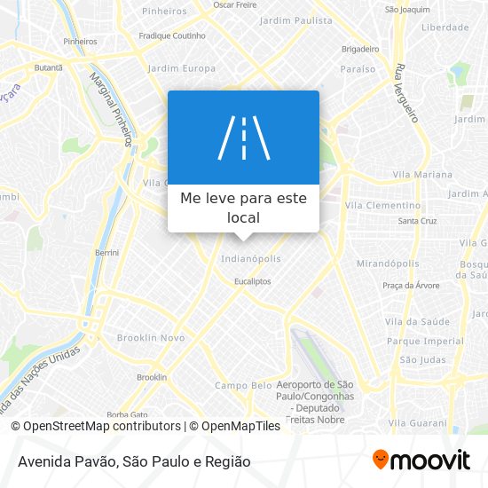 Avenida Pavão mapa