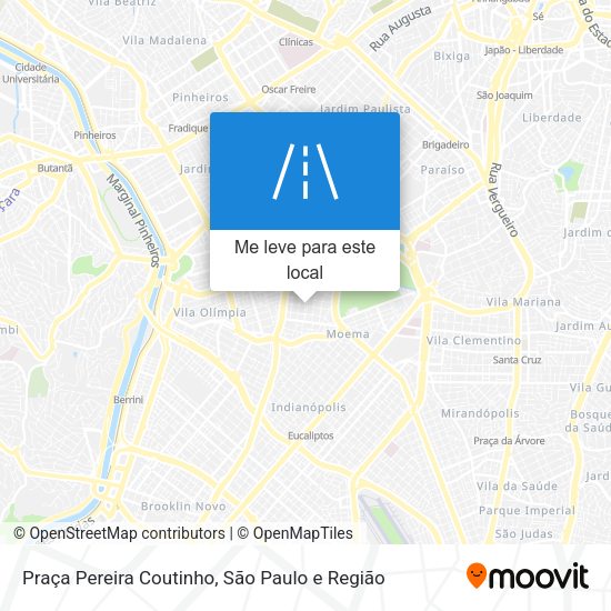 Praça Pereira Coutinho mapa
