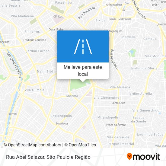 Rua Abel Salazar mapa