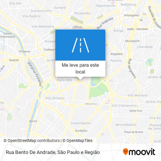 Rua Bento De Andrade mapa